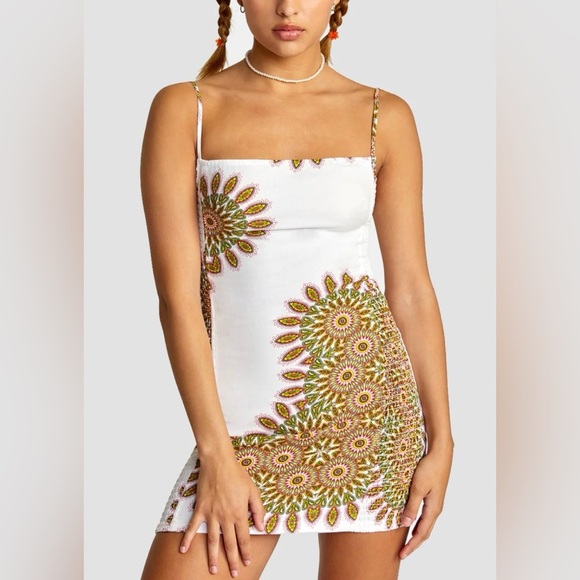 RVCA Kelsey Brookes ANP Serotonin Sun Dress Cloud NWOT Women’s Size Small - Picture 1 of 10
